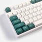 Dark Green White 104+45 CSA Profile PBT Doubleshot Keycap Set Cherry MX Mechanical Gaming Keyboard